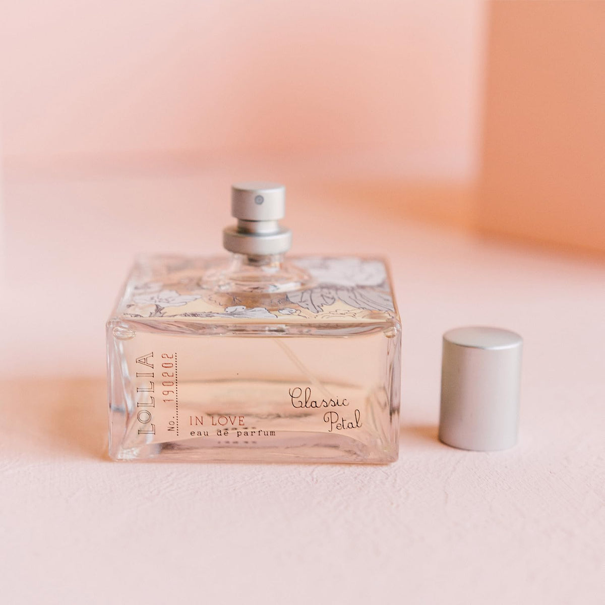 LOLLIA In Love Eau de Parfum 100 ml flacon arrière avec détails du packaging