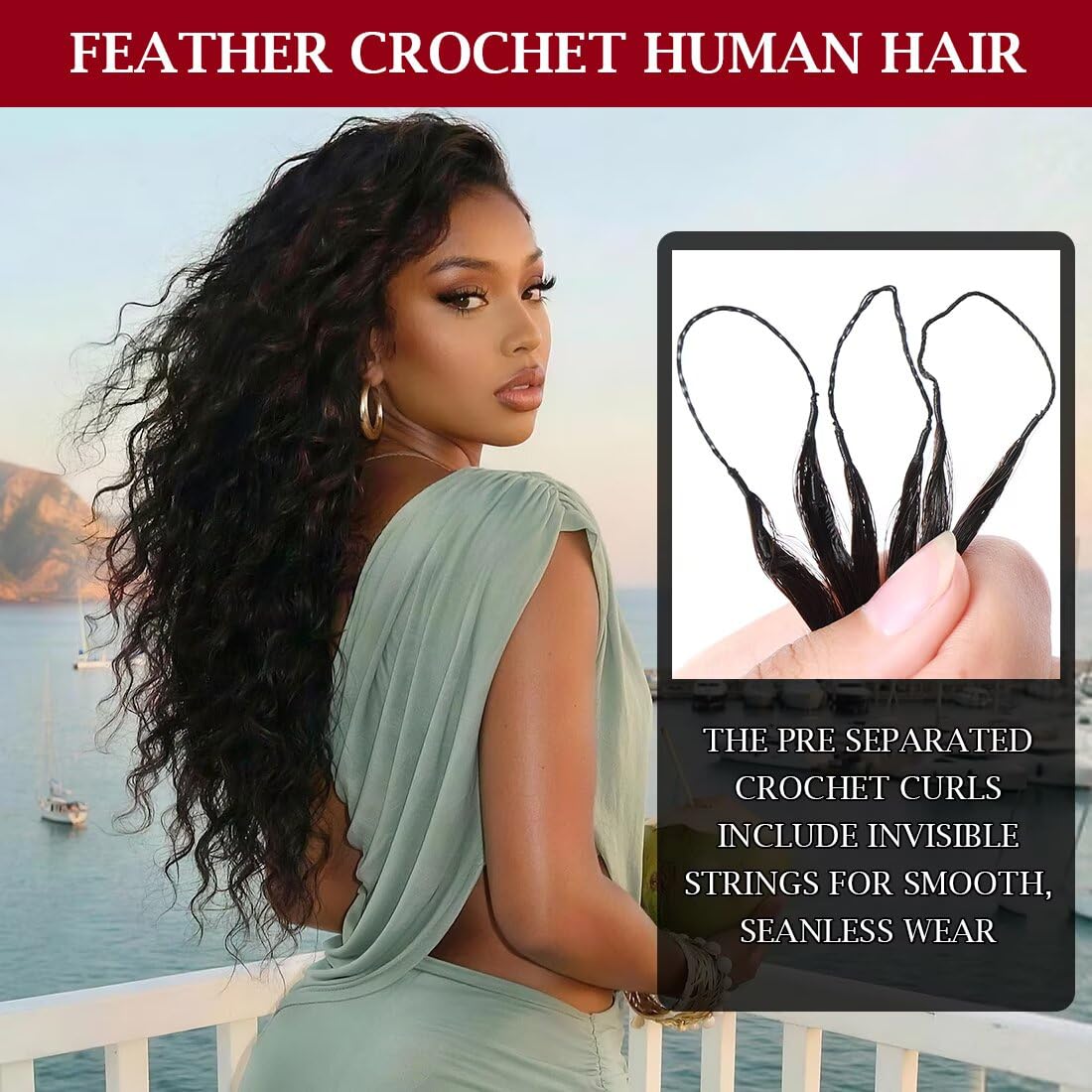 LOLLY HAIR Cheveux Crochets 18 pouces légers