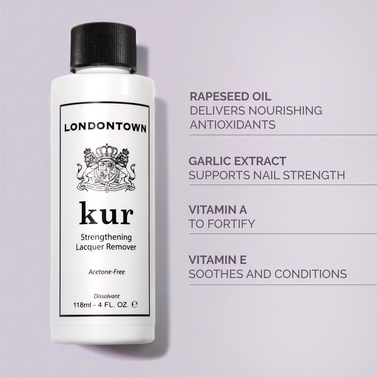 LONDONTOWN Dissolvant de Vernis en action sur des ongles