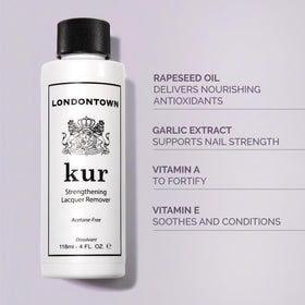 LONDONTOWN Dissolvant de Vernis en action sur des ongles