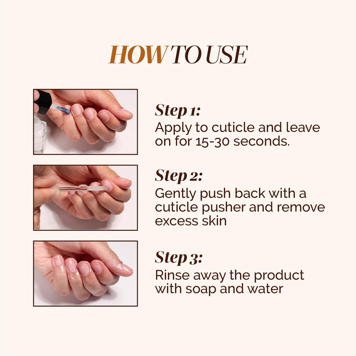 LONDONTOWN Fresh Glow Cuticle Remover application sur ongles