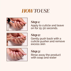 LONDONTOWN Fresh Glow Cuticle Remover application sur ongles