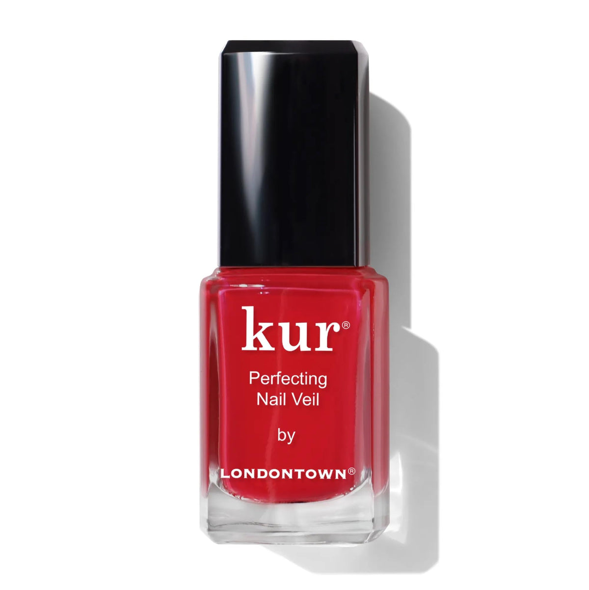 LONDONTOWN Kur Perfecting Nail Veil #8 Sheer Poppy Red flacon avant