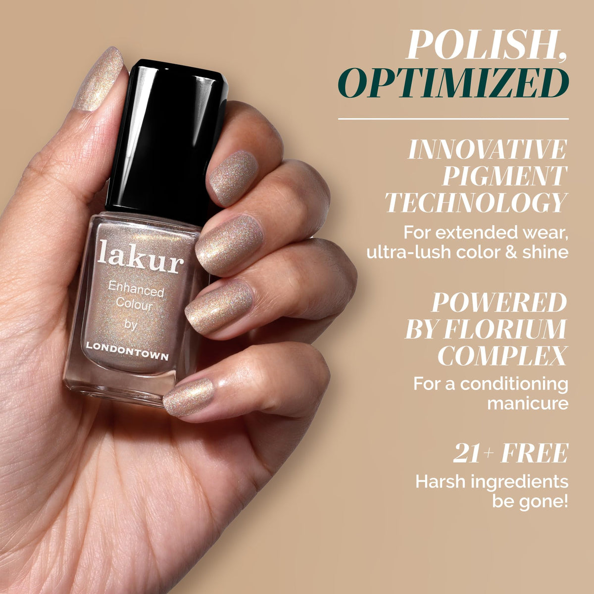 LONDONTOWN Lakur Vernis à Ongles You're Golden 15 ml - packaging