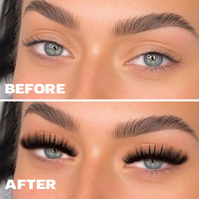 Look final avec les cils Geeneiya volume et picots