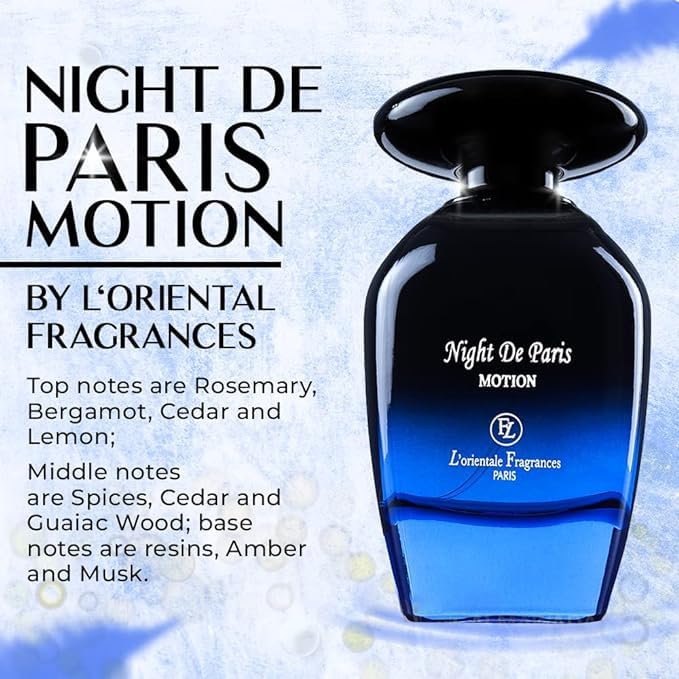 LOrientale Fragrances Night De Paris Eau de Parfum 100ml avec accessoires