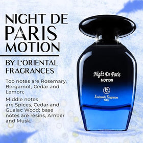 LOrientale Fragrances Night De Paris Eau de Parfum 100ml avec accessoires