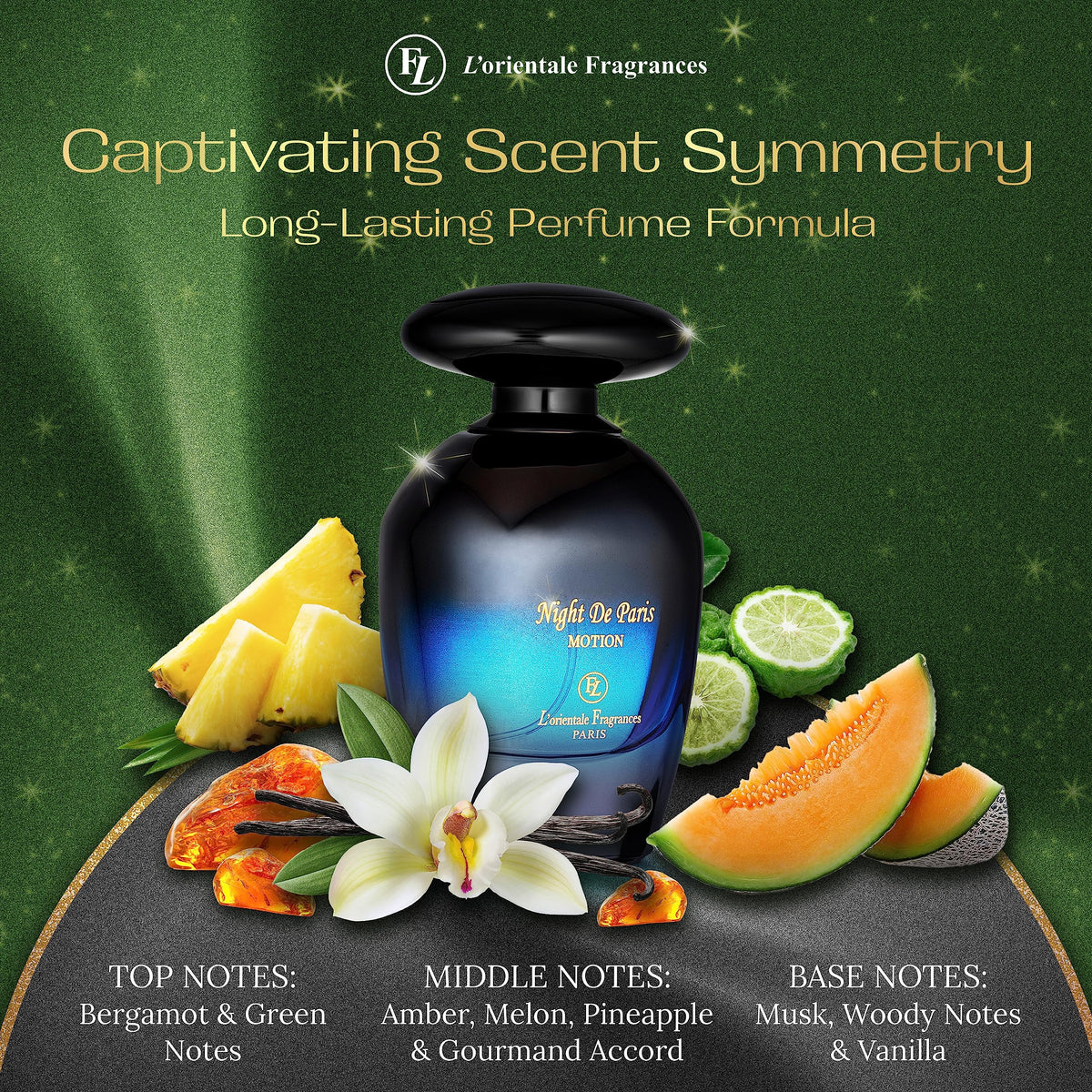 LOrientale Fragrances Night De Paris Eau de Parfum 100ml côté