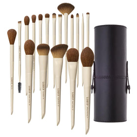 LORYP ensemble de 18 pinceaux de maquillage avec étui de voyage
