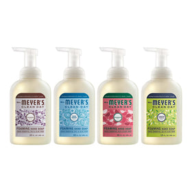 Lot de 4 savons mains mousse Mrs. MEYER'S en packaging coloré
