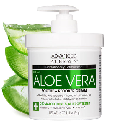 Lotion Aloe Vera Advanced Clinicals 473ml vue avant