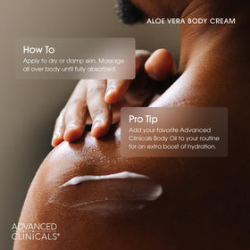Lotion Aloe Vera Advanced Clinicals avec ingrédients naturels