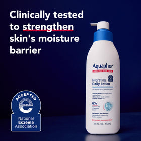 Lotion Aquaphor avec arrière-plan naturel