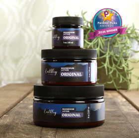 Lotion au magnésium Earthley Wellness avec fond naturel