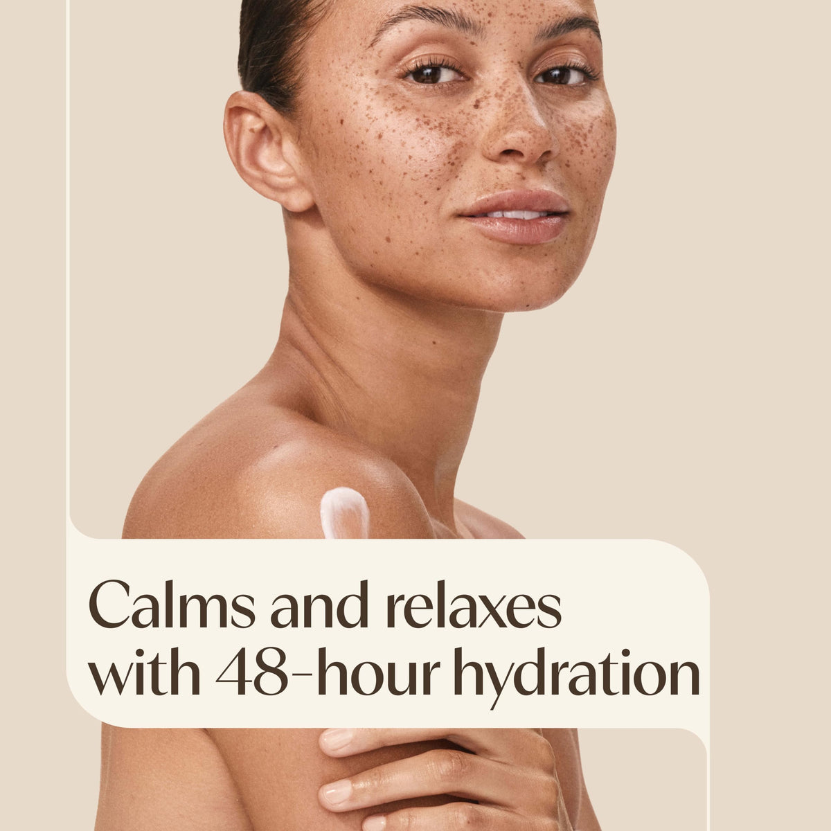 Lotion aveeno au lavande ouverte avec bouchon
