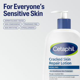 Lotion Cetaphil 522g avec ingrédients en arrière-plan