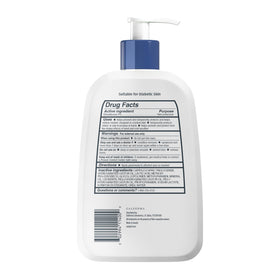 Lotion Cetaphil 522g avec texture crémeuse sur le doigt