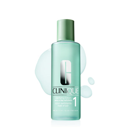 Lotion Clarifiante Clinique 1 vue avant avec étiquette