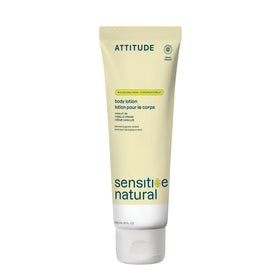 Lotion corporelle ATTITUDE 265g vue de face avec étiquette vanille