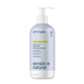 Lotion corporelle ATTITUDE 531g vue avant avec étiquette sans parfum