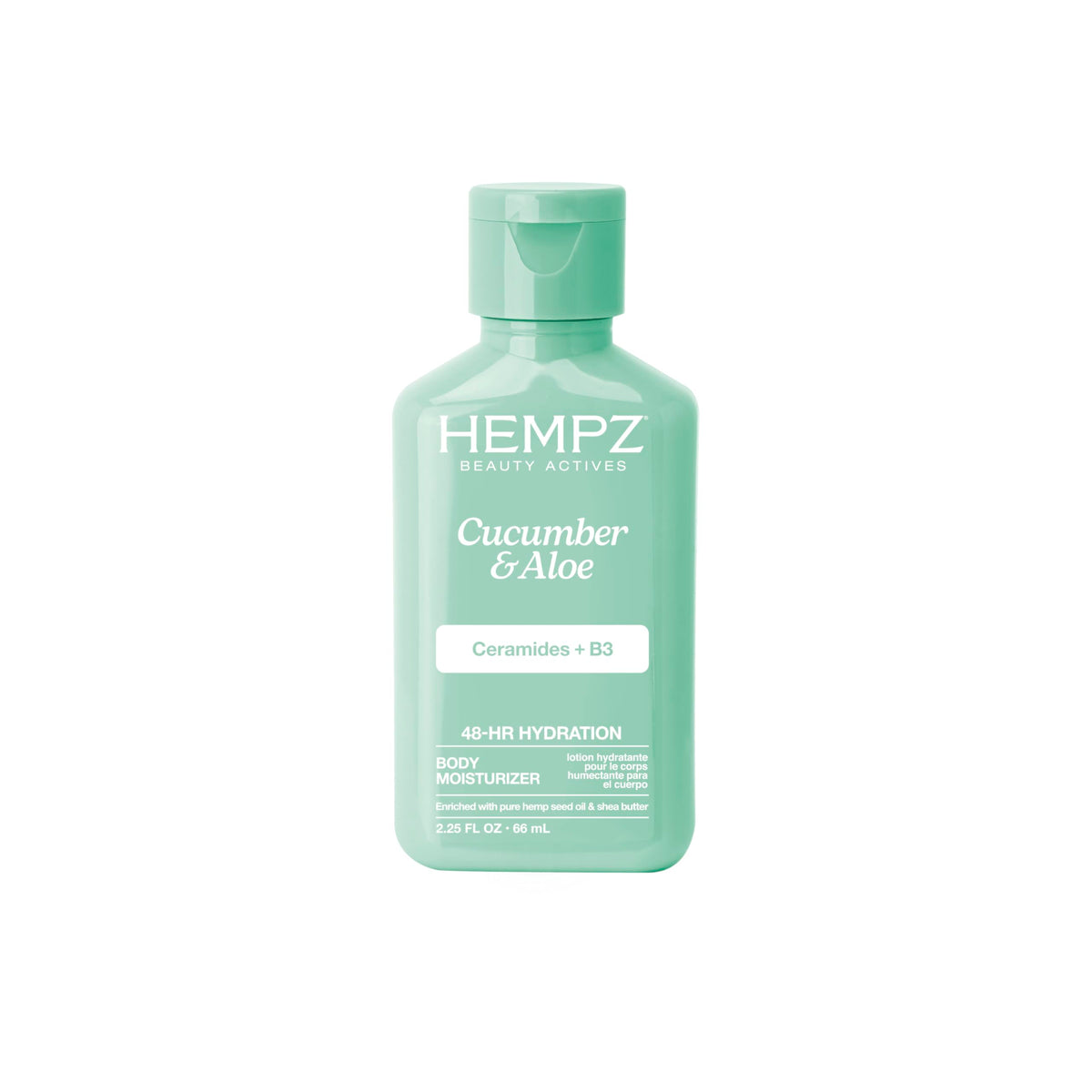 Lotion corporelle Hempz Concombre & Aloe 80g vue de face