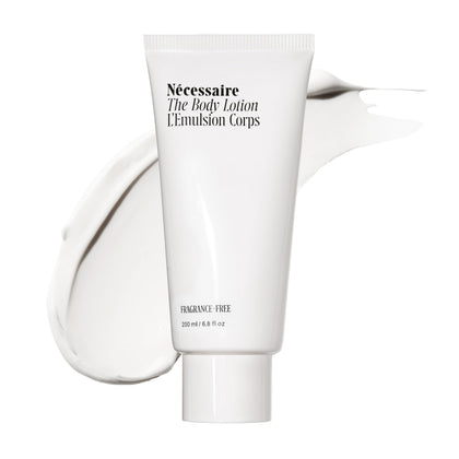 Lotion corporelle Nécessaire 281g vue de face avec étiquette clairement lisible