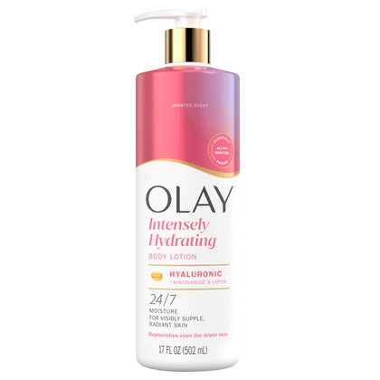 Lotion corporelle Olay 549g avec acide hyaluronique vue avant