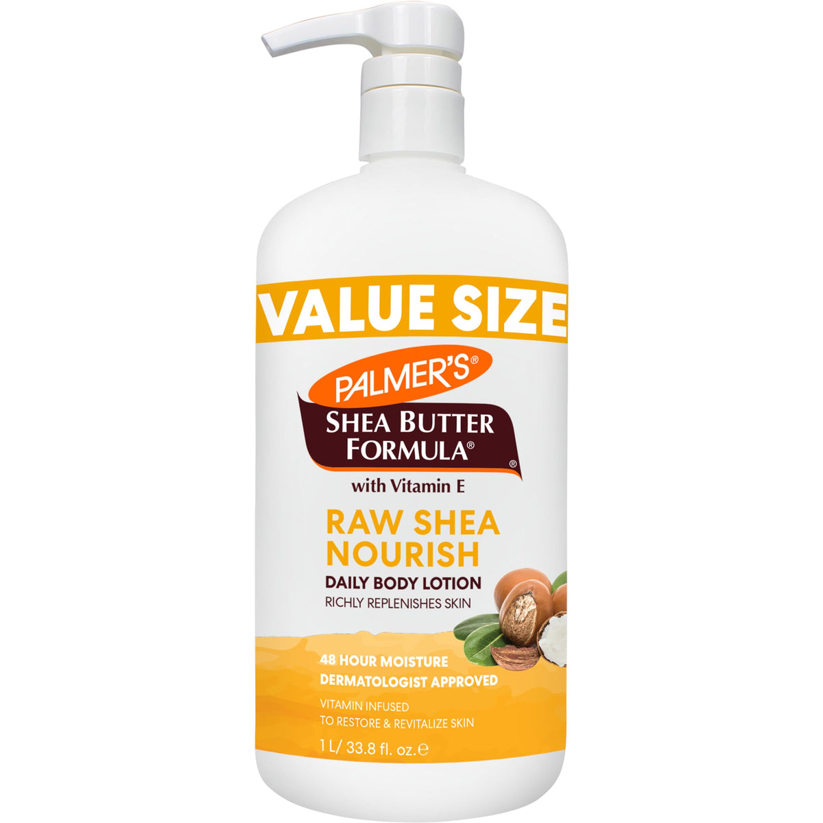 Lotion corporelle Palmer's au beurre de karité 33,8 Oz vue de face
