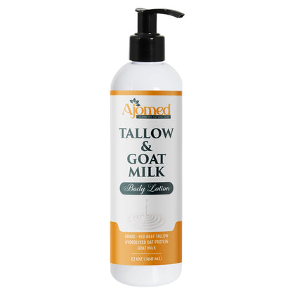 Lotion corporelle Tallow et Lait de Chèvre 12 OZ vue avant