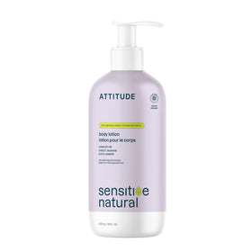 Lotion corps ATTITUDE 530g vue avant avec flacon blanc