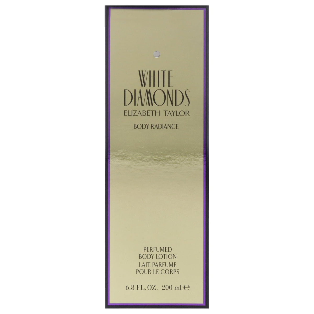 Lotion Corps Elizabeth Taylor White Diamonds sur une surface en bois