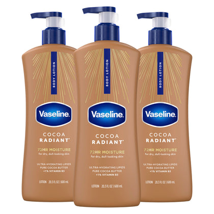 Lotion Corps Vaseline Cocoa Radiant 3 pack 20,3 Oz vue avant