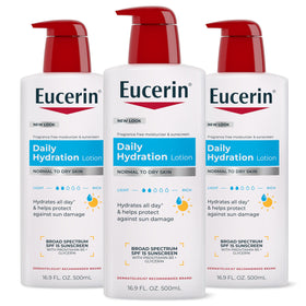 Lotion Eucerin Hydratante Quotidienne 3 flacons de 500 ml chacun