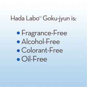 Lotion Gokujun sur un fond de salle de bain