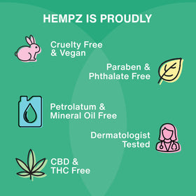 Lotion Hempz Concombre & Aloe avec un fond nature