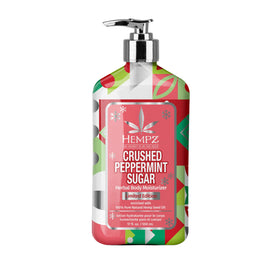 Lotion Hempz Crushed Peppermint Sugar 17 oz vue avant avec étiquette