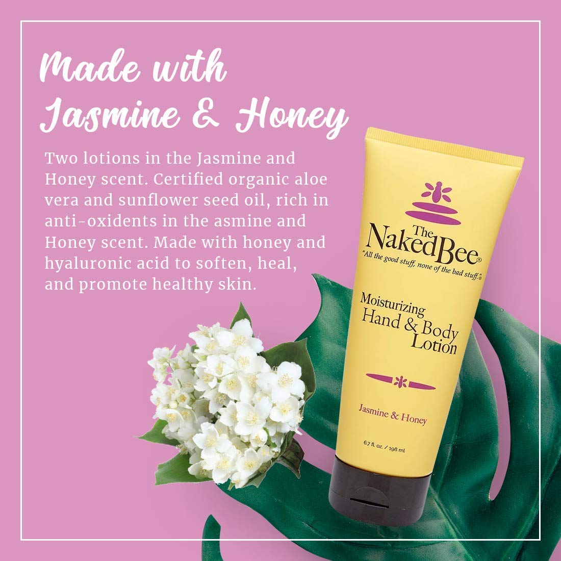 Lotion Hydratante Jasmin & Miel The Naked Bee arrière