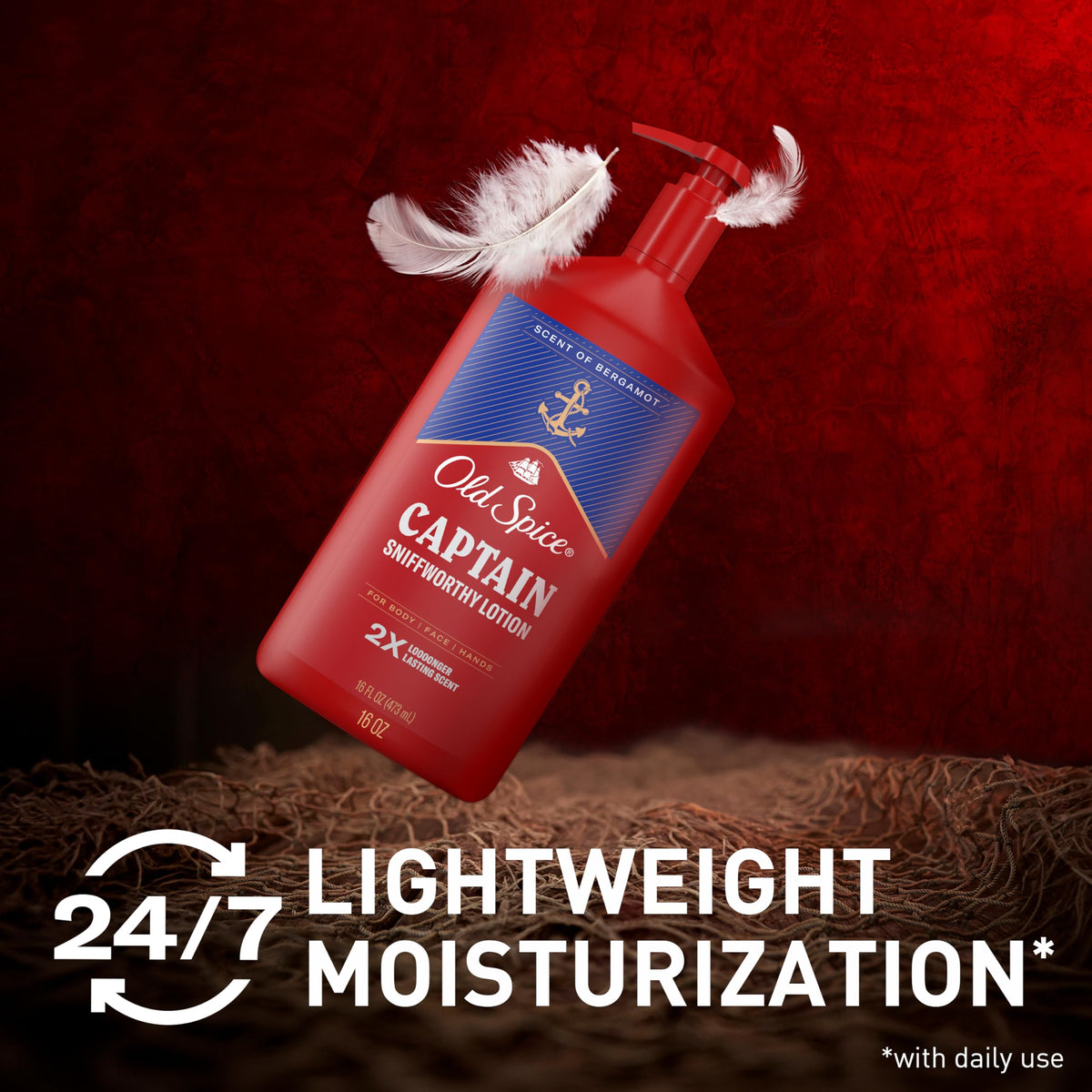 Lotion hydratante Old Spice 540g avec étiquette visible