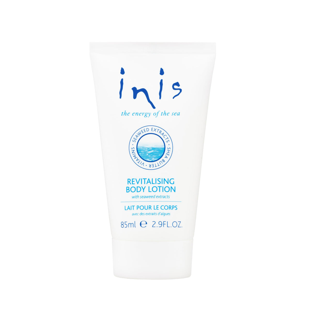 Lotion Inis revitalisante 85 ml vue de face avec packaging