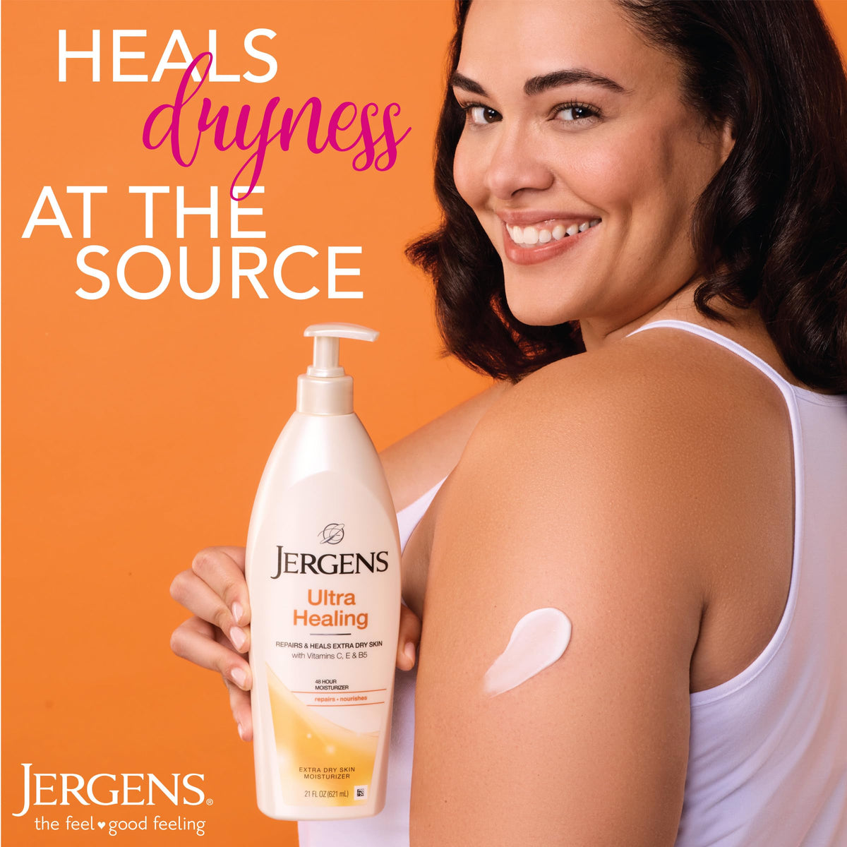 Lotion Jergens Ultra Healing 21 oz vue latérale