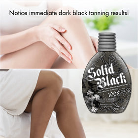 Lotion Millennium Tanning SOLID BLACK 100X 400 ml côté