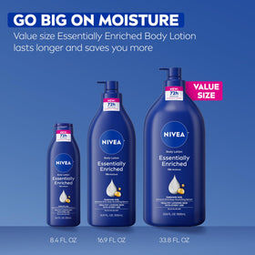 Lotion NIVEA Essentiellement Enrichie en gros plan