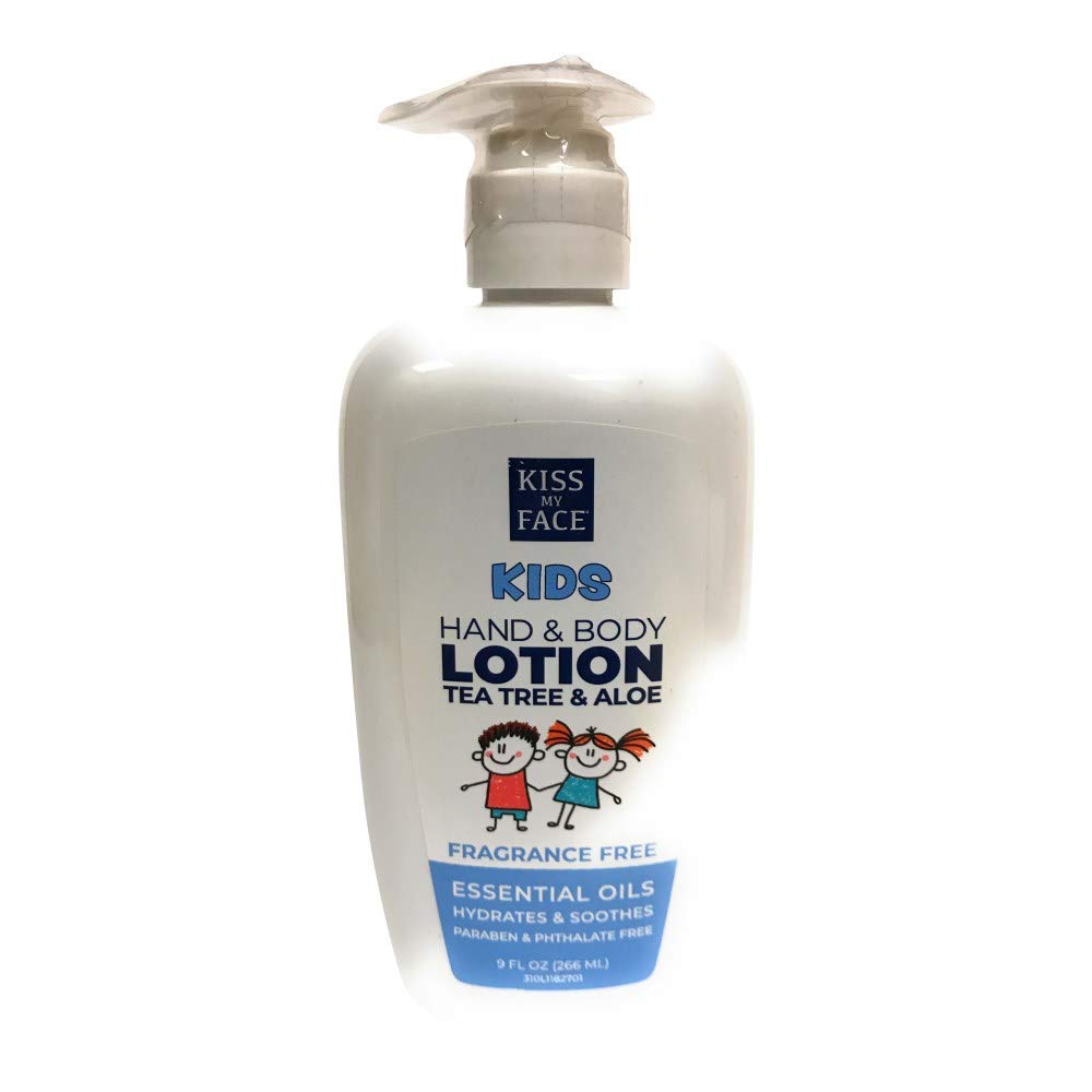 Lotion pour enfants Kiss My Face 294g vue de face avec pompe