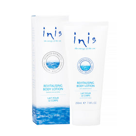 Lotion revitalisante Inis 240g vue avant avec design frais