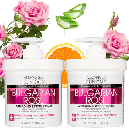 Lotion rose bulgare Advanced Clinicals 2-Pack vue avant