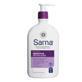 Lotion Sarna Sensitive 399g vue avant avec pompe
