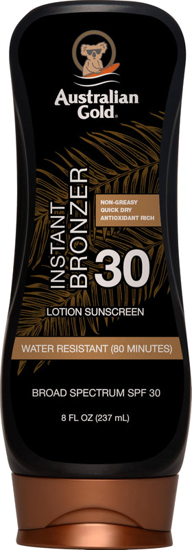 Lotion Solaire Australian Gold SPF 30 272g vue avant avec étiquette