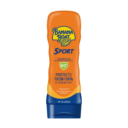 Lotion solaire Banana Boat Sport SPF 60 vue de face