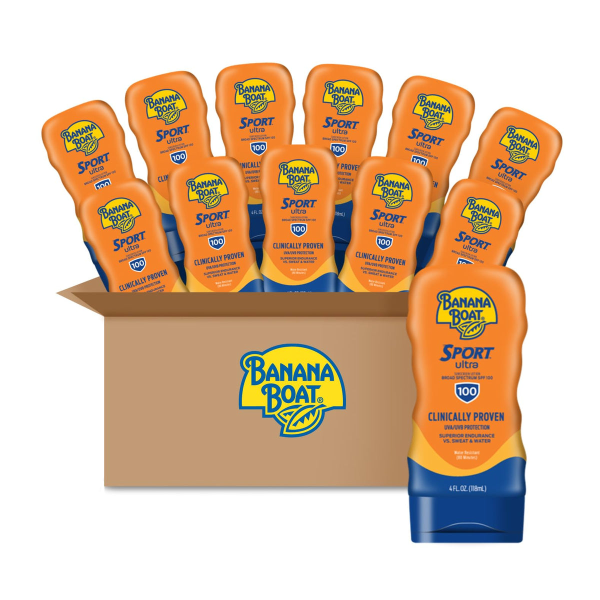 Lotion solaire Banana Boat Sport Ultra SPF 100, flacon de 4oz, vue avant