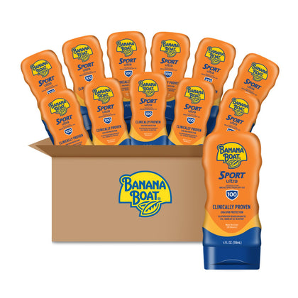 Lotion solaire Banana Boat Sport Ultra SPF 100, flacon de 4oz, vue avant